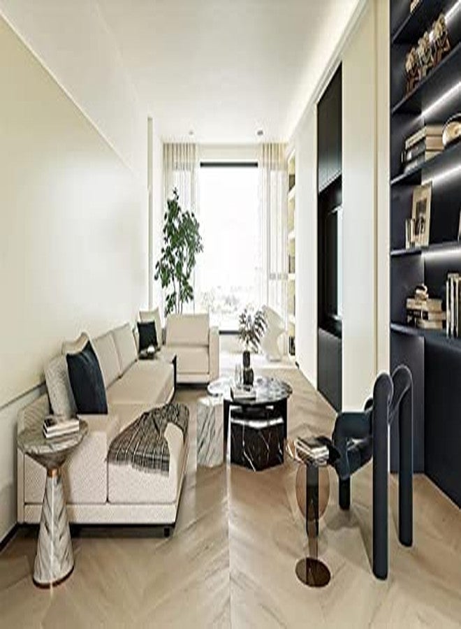 LIVECOOL Peel and Stick Wallpaper Wood Grain Contact Paper for Cabinet Wood Shiplap Wallpaper Wood Self Adhesive Removable Waterproof Wallpaper Contact Paper (24 X 100 Inch, Cream Thik Wallpaper) - Image 2